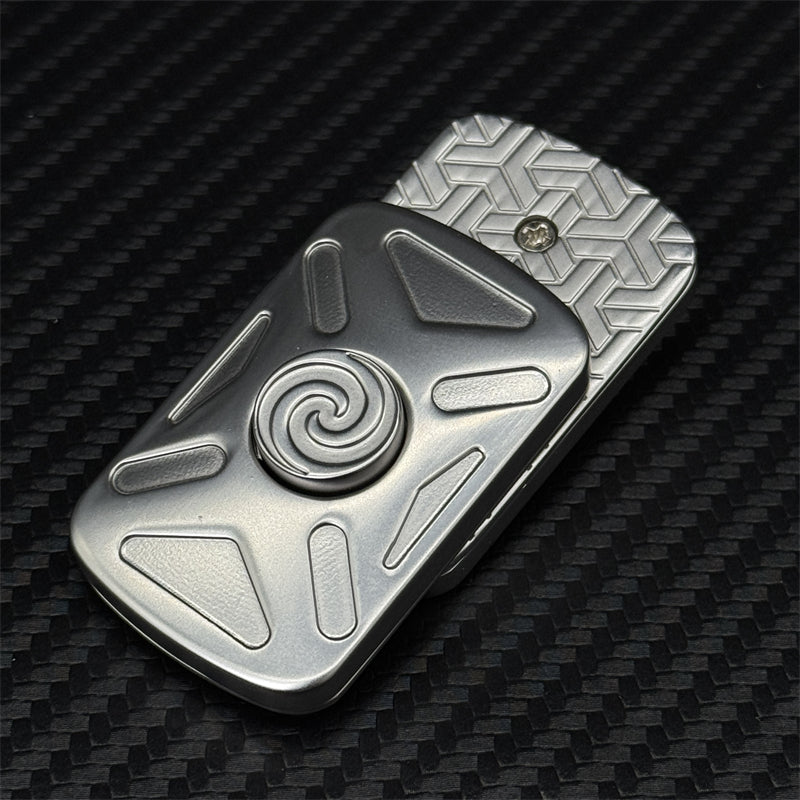 Novel 2-in-1 Alloy EDC Fidget Toy Creative Infinite Position Fidget Slider Stress Relief Hand Spinner ADHD Fidget Spinner