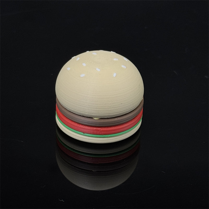 Novel Cheeseburger Fidget Slider Creative Cartoon Hamburger EDC Fidget Toys Stress Relief ADHD Toys Personalized Fridge Sticker