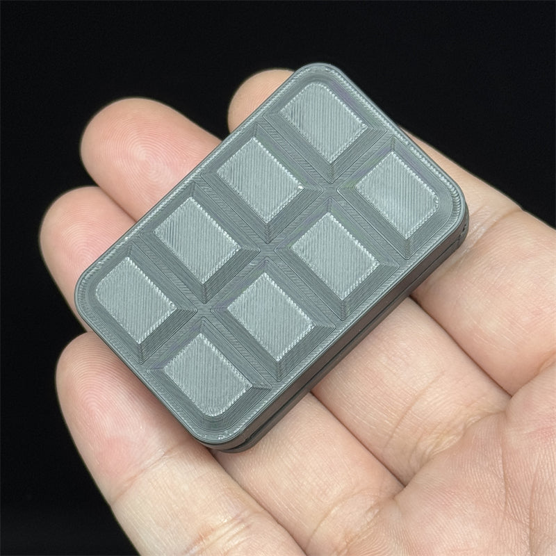 Novelty 3D Chocolate Block Fidget Toys EDC Plastic Push Fidget Slider Fun Stress Relief Relaxation Toy ADHD Anti-Anxiety Toy