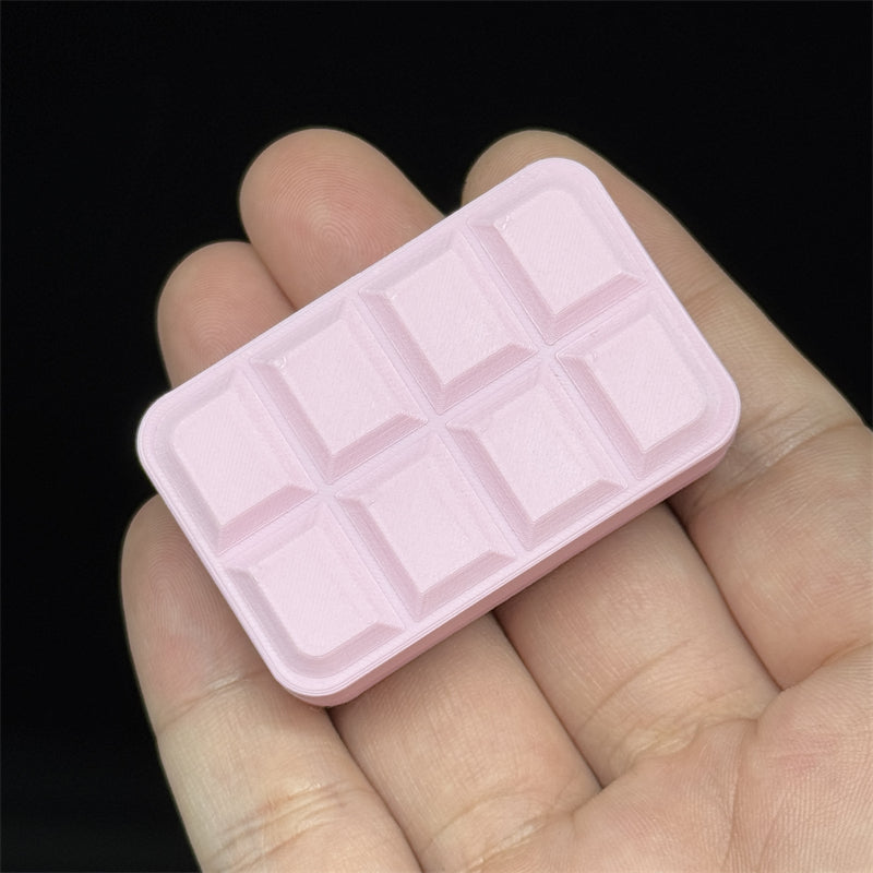 Novelty 3D Chocolate Block Fidget Toys EDC Plastic Push Fidget Slider Fun Stress Relief Relaxation Toy ADHD Anti-Anxiety Toy