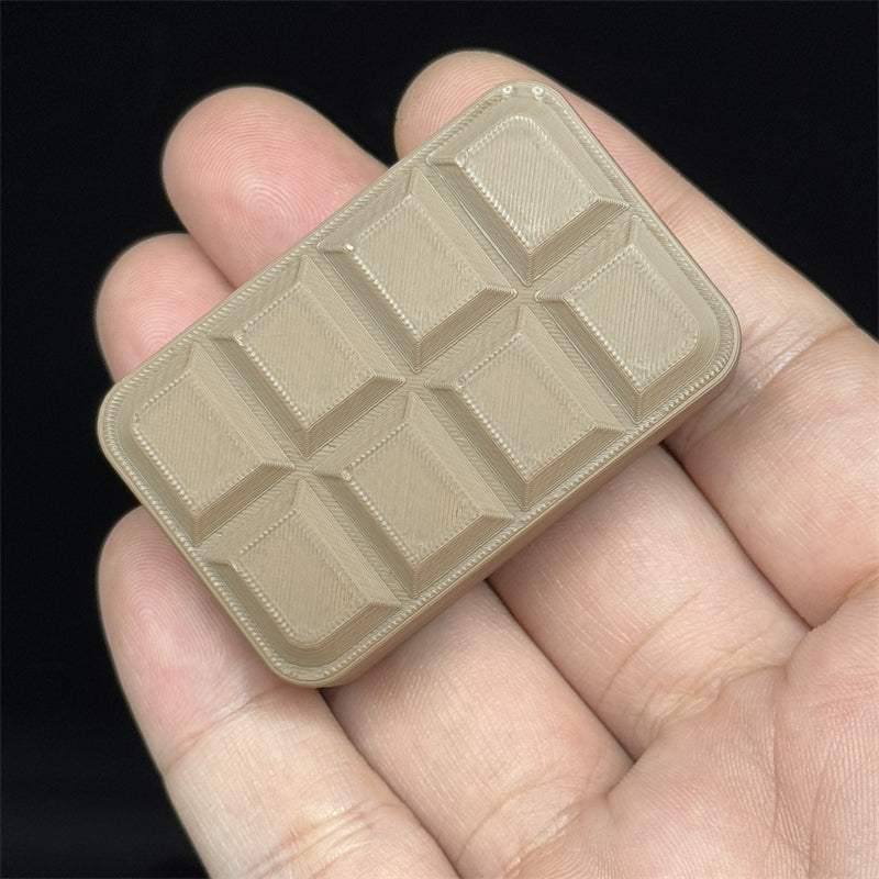 Novelty 3D Chocolate Block Fidget Toys EDC Plastic Push Fidget Slider Fun Stress Relief Relaxation Toy ADHD Anti-Anxiety Toy