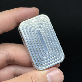 Novelty Stainless Steel Fidget Slider EDC Fashion Silver Fidget Toys Adult Stress Relief Toys Office Relaxation Toys Idea Gifts