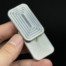 Novelty Stainless Steel Fidget Slider EDC Fashion Silver Fidget Toys Adult Stress Relief Toys Office Relaxation Toys Idea Gifts