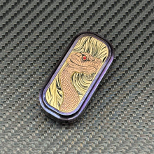 Load image into Gallery viewer, Personalized Snake Push Haptic Slider Titanium Alloy EDC Fidget Toys Stress Relief Fidget Slider ADHD Concentration Toys