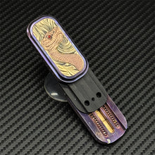 Load image into Gallery viewer, Personalized Snake Push Haptic Slider Titanium Alloy EDC Fidget Toys Stress Relief Fidget Slider ADHD Concentration Toys