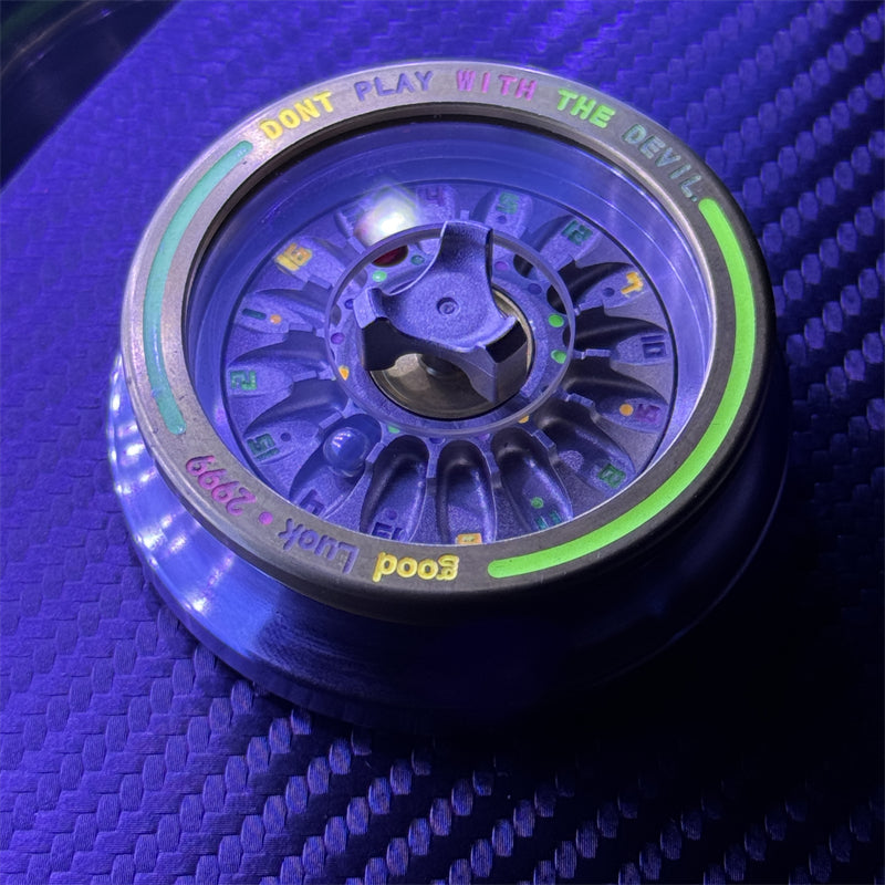 Luminous Number Roulette Fidget Spinner EDC Metal Adult Fidget Toy ADHD Hand Spinner Stress Relief Toy Office Relaxation Toys