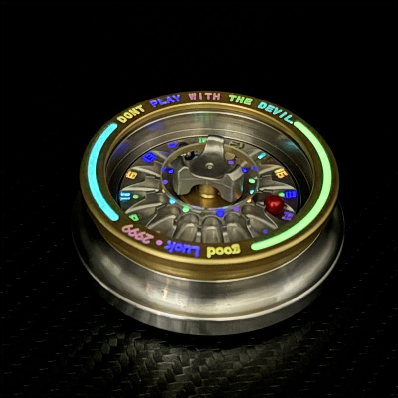 Luminous Number Roulette Fidget Spinner EDC Metal Adult Fidget Toy ADHD Hand Spinner Stress Relief Toy Office Relaxation Toys