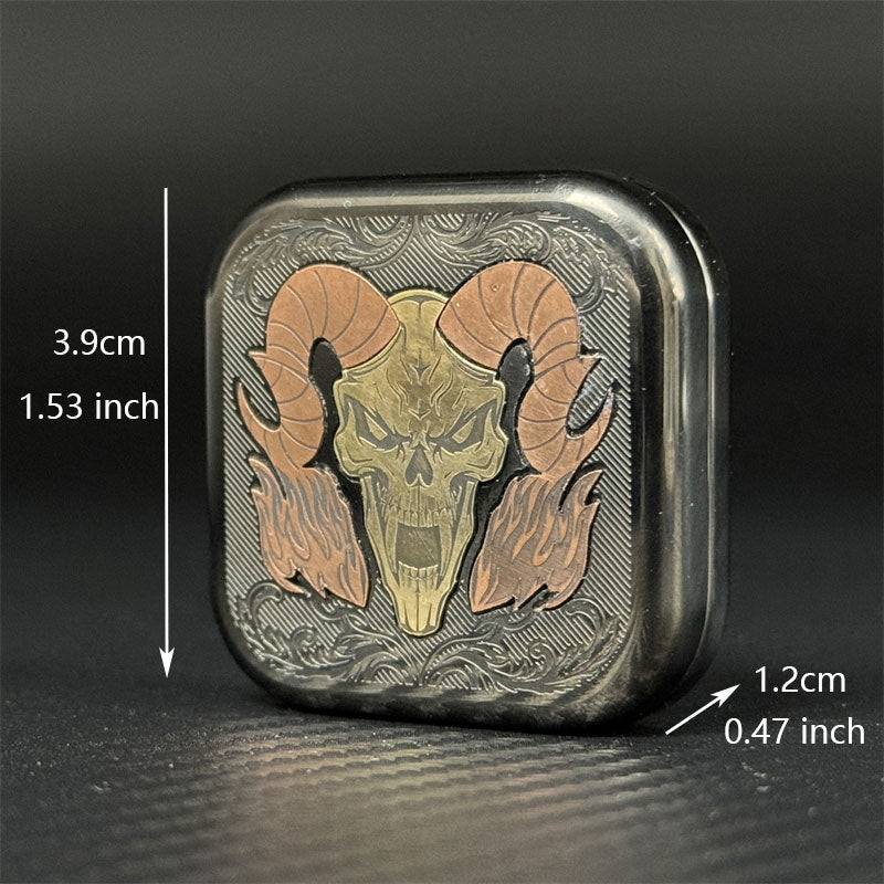 Fashion Sheep Head EDC Fidget Slider Mechanical Push Fidget Toy Stainless Steel Decompression Toy ADHD Tool Relieve Stress