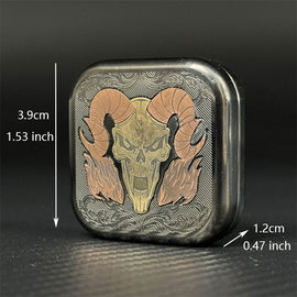 Fashion Sheep Head EDC Fidget Slider Mechanical Push Fidget Toy Stainless Steel Decompression Toy ADHD Tool Relieve Stress