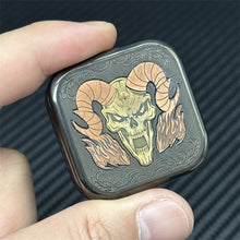 Load image into Gallery viewer, Fashion Sheep Head EDC Fidget Slider Mechanical Push Fidget Toy Stainless Steel Decompression Toy ADHD Tool Relieve Stress