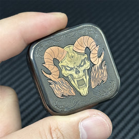 Fashion Sheep Head EDC Fidget Slider Mechanical Push Fidget Toy Stainless Steel Decompression Toy ADHD Tool Relieve Stress