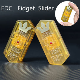 Novelty Paper Plane EDC Fidget Slider Mechanical Push Fidget Toys PEI Stress Relief Toys for Adults ADHD Concentration Toys