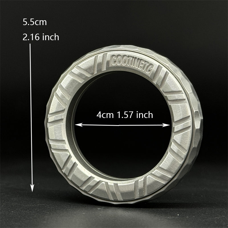 Novel Irregular Fidget Ring EDC Stainless Steel Fidget Toy Personalized Stress Relief Relaxation Toy ADHD Concentration Toys