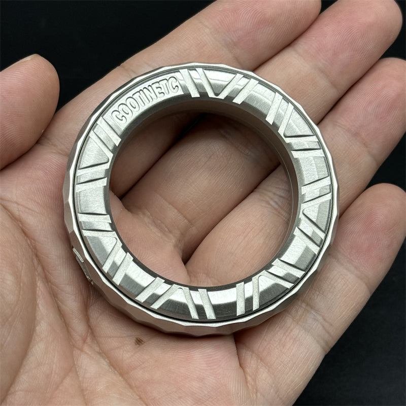 Fpj Ring Novel Irregular Fidget Ring EDC Stainless Steel Fidget Toy Personalize ...
