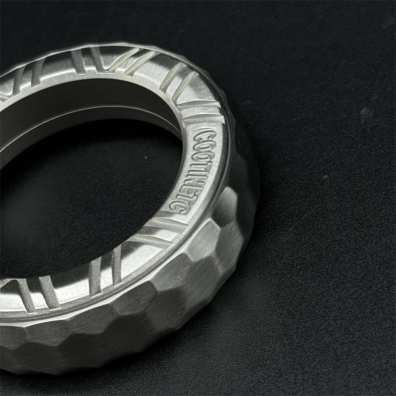 Fpj Ring Novel Irregular Fidget Ring EDC Stainless Steel Fidget Toy Personalize ...