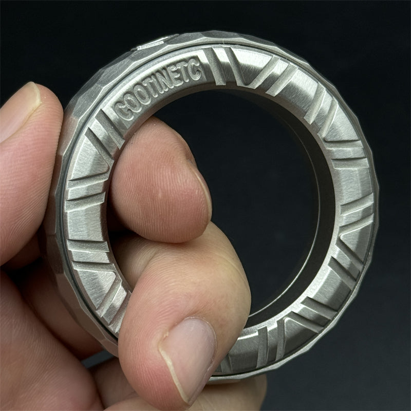 Fpj Ring Novel Irregular Fidget Ring EDC Stainless Steel Fidget Toy Personalize ...