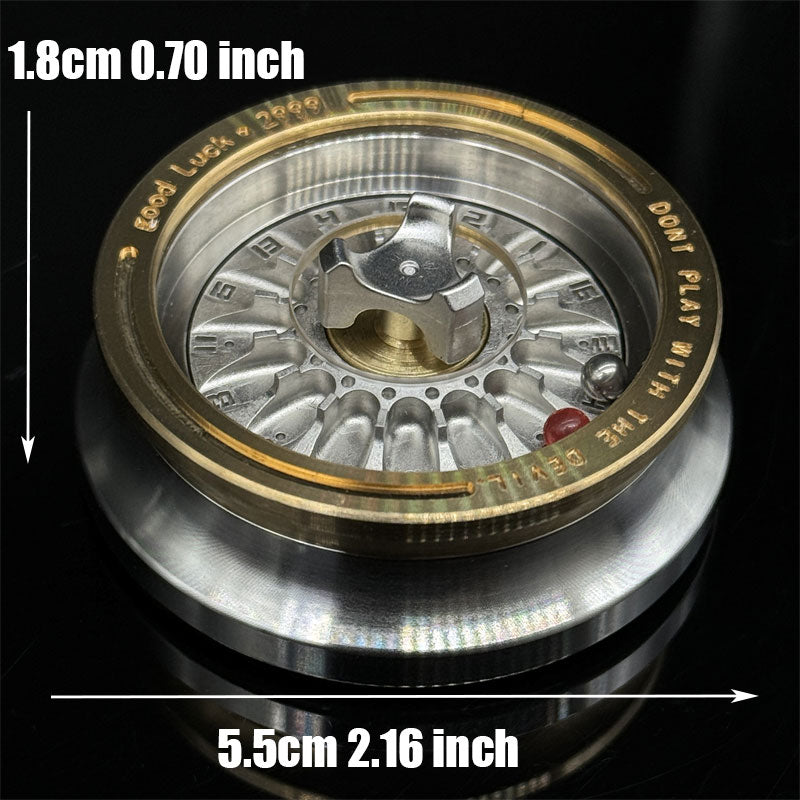 Lucky Number Roulette Fidget Spinner EDC Metal Adult Fidget Toy ADHD Hand Spinner Stress Relief Toy Office Relaxation Toys