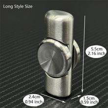 Load image into Gallery viewer, Stainless Steel Brushed Craft Fidget Spinner Fashion EDC Hand Spinner Office Relaxation Fidget Toys ADHD Tool Idea Gifts