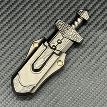 Load image into Gallery viewer, Exquisitely Carved Sword EDC Fidget Toy Stainless Steel Fidget Slider Fashion Stress Relief Toy Art Desktop Decoration Ornaments