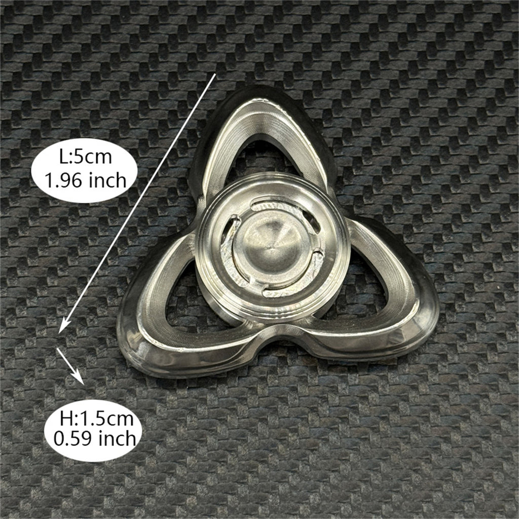 Novel Three-leaf Stainless Steel Hand Spinner EDC Fidget Spinner Stress Relief Toy ADHD Fidget Toy Fingertip Spinning Toy