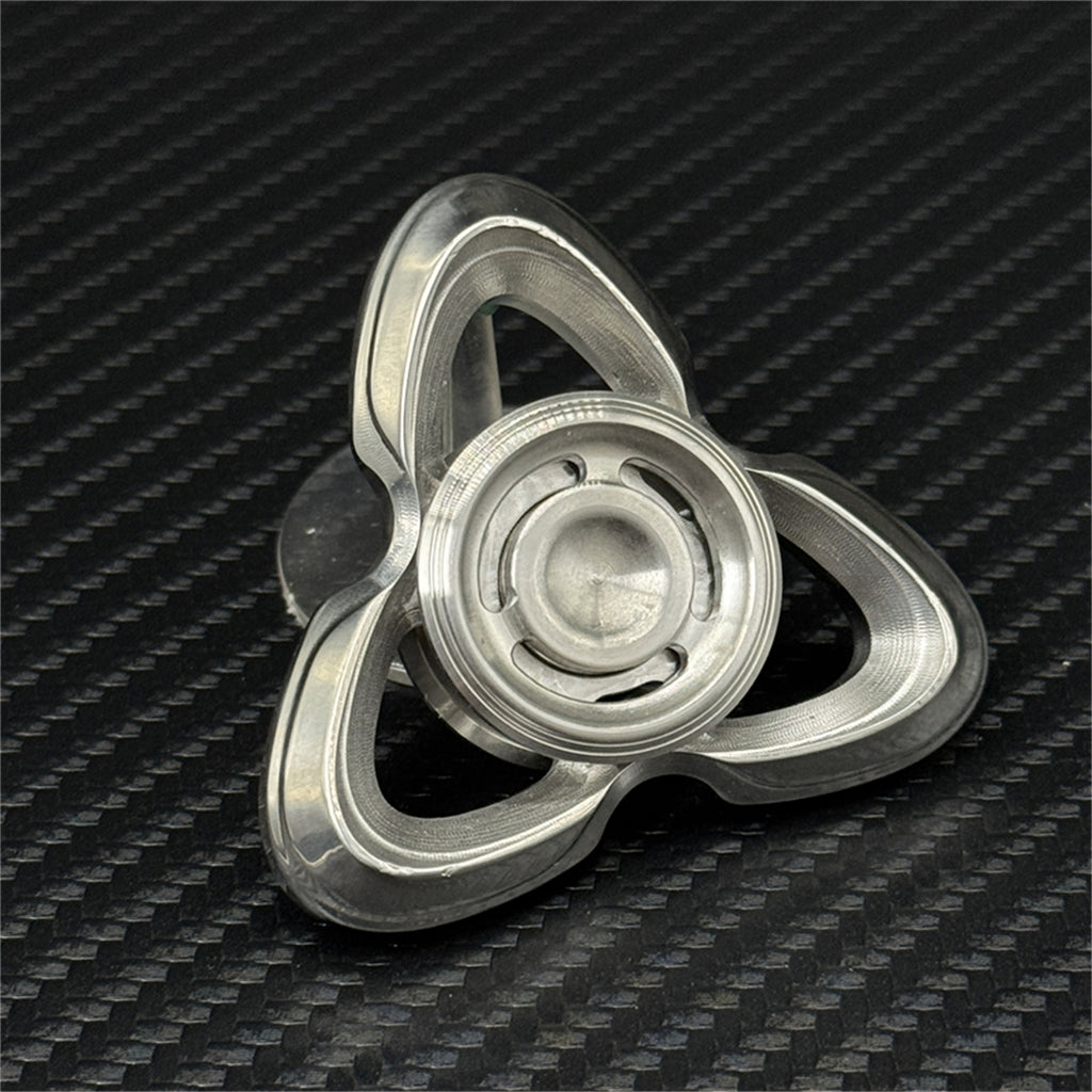 Novel Three-leaf Stainless Steel Hand Spinner EDC Fidget Spinner Stress Relief Toy ADHD Fidget Toy Fingertip Spinning Toy