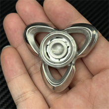 Load image into Gallery viewer, Novel Three-leaf Stainless Steel Hand Spinner EDC Fidget Spinner Stress Relief Toy ADHD Fidget Toy Fingertip Spinning Toy