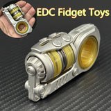 Novel and Cool EDC Fidget Toys Fashion Stainless Steel Fidget Ring Fun Stress Relief Fidget Slider Multiple Gameplay Toys