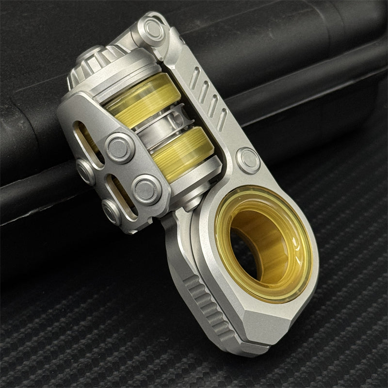 Novel and Cool EDC Fidget Toys Fashion Stainless Steel Fidget Ring Fun Stress Relief Fidget Slider Multiple Gameplay Toys