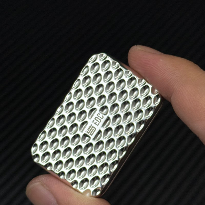 Novel Honeycomb EDC Fidget Slider Fashion Alloy Metal Push Haptic Slider Stress Relief Toy ADHD Fidget Toys Idea Office Fun Tool