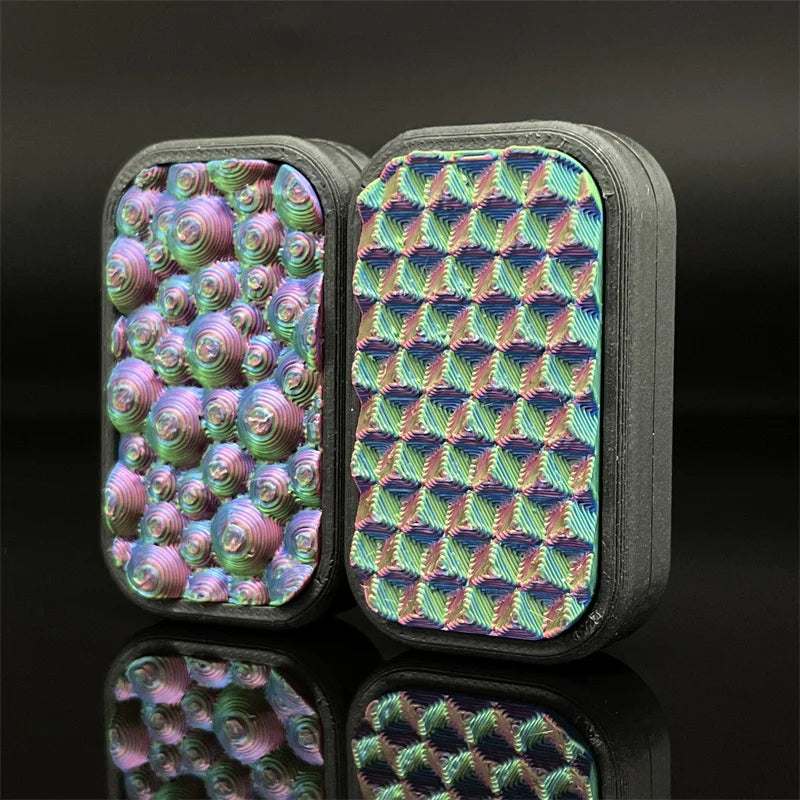 Psychedelic Haptic Slider 3 Click Magnetic Fidget Slider EDC Fidget Clicker Fidget Toys ADHD Tool Adult Anxiety Stress Relief