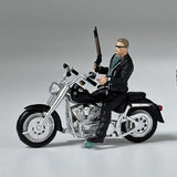 Classic 1/64 Scale Resin Model The Terminator T800 Ride Motorcycle Figures Dioramas Diecast Alloy Car Miniature Collection