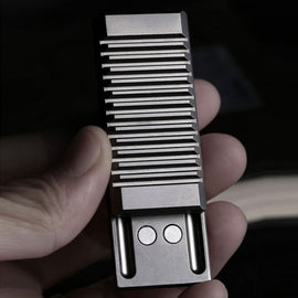 Titanium Alloy Washboard Haptic Slider EDC Fidget Slider Metal Fidget Toys ADHD Tool Adult Anxiety Stress Relief Toys