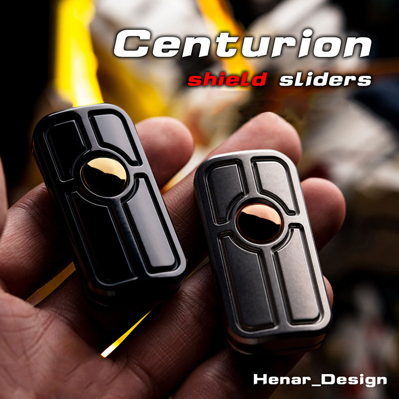 Centurion Shield Haptic Slider WANWU EDC Fidget Slider Adult Metal Fidget Toys ADHD Tool Anxiety Stress Relief Toys
