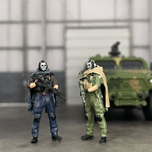 Load image into Gallery viewer, Classic 1/64 Scale Resin Model Anti-terrorist Soldier Ghost Simon Figures Dioramas Diecast Alloy Car Miniature Collection