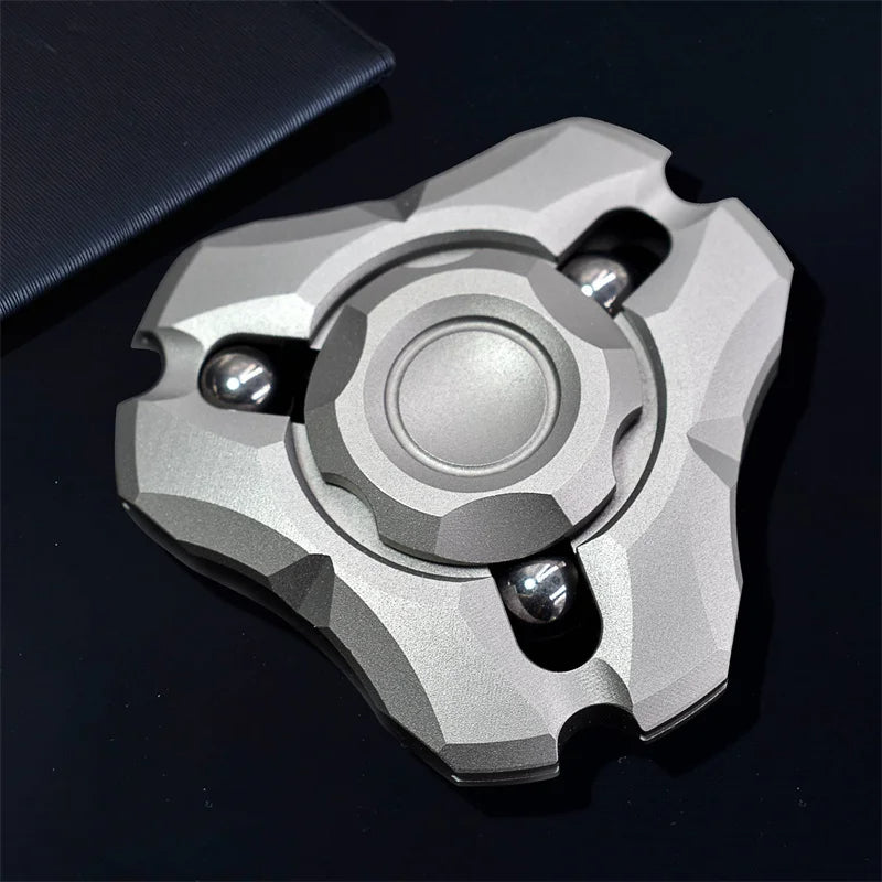 God Shield Stainless Steel Fidget Spinner EDC Hand Spinner Adult Fidget Toys ADHD Tool Anxiety Stress Relief Toys Office Desk To