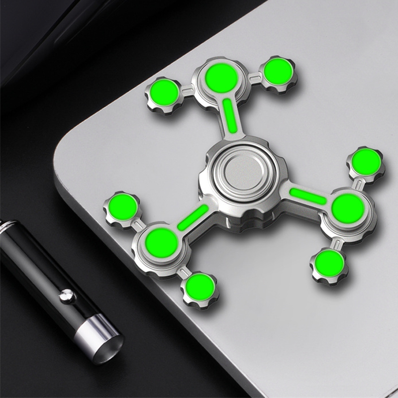 Chaos Pendulum luminous Fidget Spinner Adult Metal Hand Spinner EDC Fidget Toys Focus ADHD Tool Office Stress Relief Toys