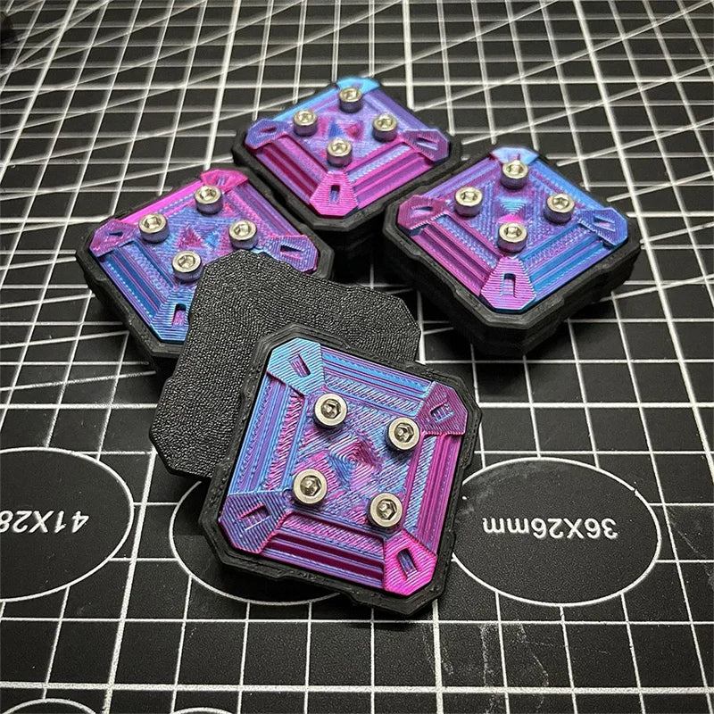 3D Printing Gradient Square Magnetic Haptic Slider EDC Fidget Clicker ...