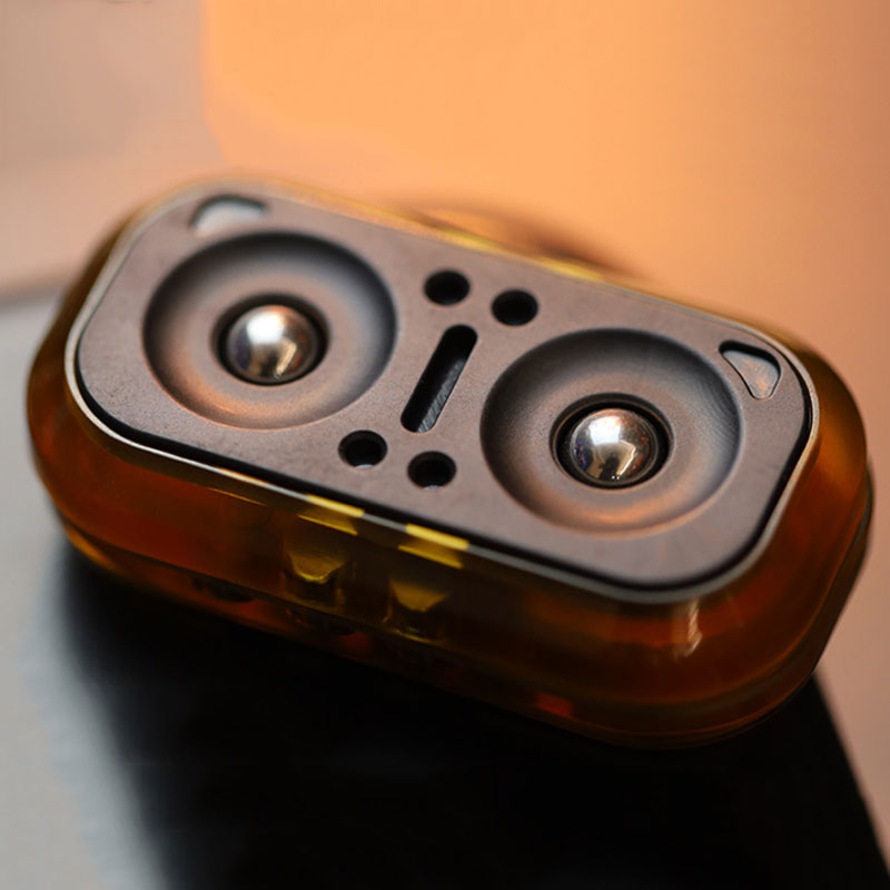 Gao Studio PC Owl rotates Push Fidget Slider Magnetic Haptic Slider EDC Adult Fidget Toys ADHD Tool Anxiety Office Stress Relief