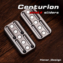 Load image into Gallery viewer, Centurion Shield Haptic Slider WANWU EDC Fidget Slider Adult Metal Fidget Toys ADHD Tool Anxiety Stress Relief Toys