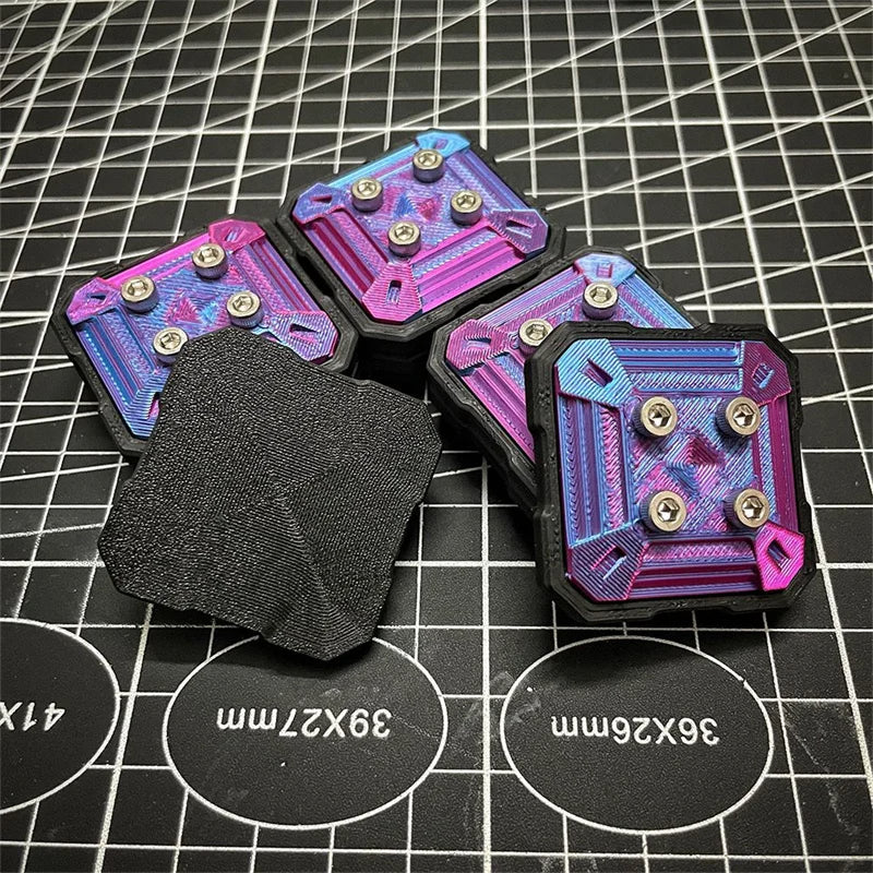 3D Printing Gradient Square Magnetic Haptic Slider EDC Fidget Clicker ...