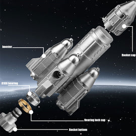 Rocket Spinning Top Metal Fidget Spinner EDC Hand Spinner Adult Fidget Toys ADHD Tool Office Desk Toys Stress Relief Toys