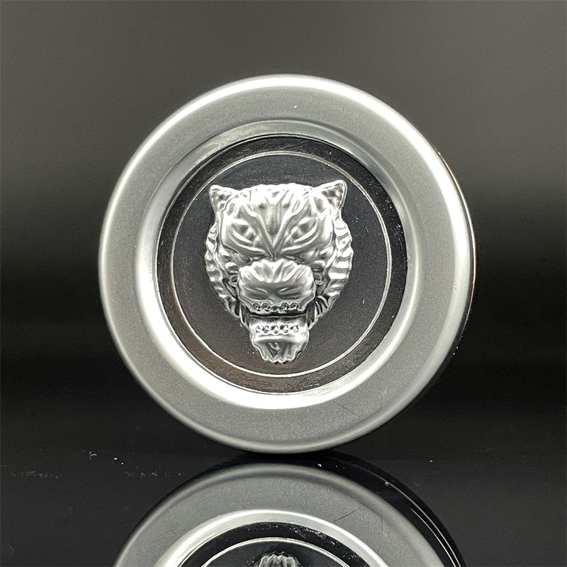 Tiger Head Ratchet Wheel Haptic Coins Stainless Steel Fidget Clicker EDC Fidget Toys ADHD Tool Anxiety Stress Relief Toys