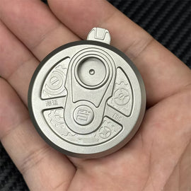 Creative Press Dice Fidget Toy Exquisite Stainless Steel EDC Fidget Coin Fun Decompression Toy ADHD Tool Ratchet Coin for Adults