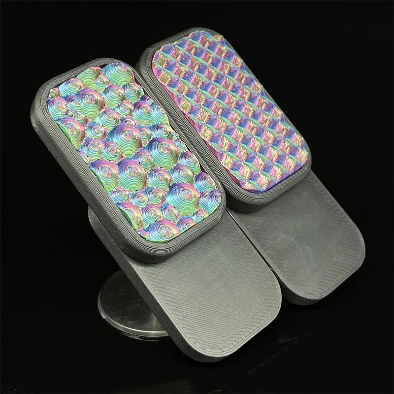 Psychedelic Haptic Slider 3 Click Magnetic Fidget Slider EDC Fidget Clicker Fidget Toys ADHD Tool Adult Anxiety Stress Relief