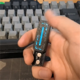 Obelisk Luminous Magnetic Haptic Slider EDC Fidget Clicker Adult Fidget Toys ADHD Tool Anxiety Stress Relief Toys for Adult