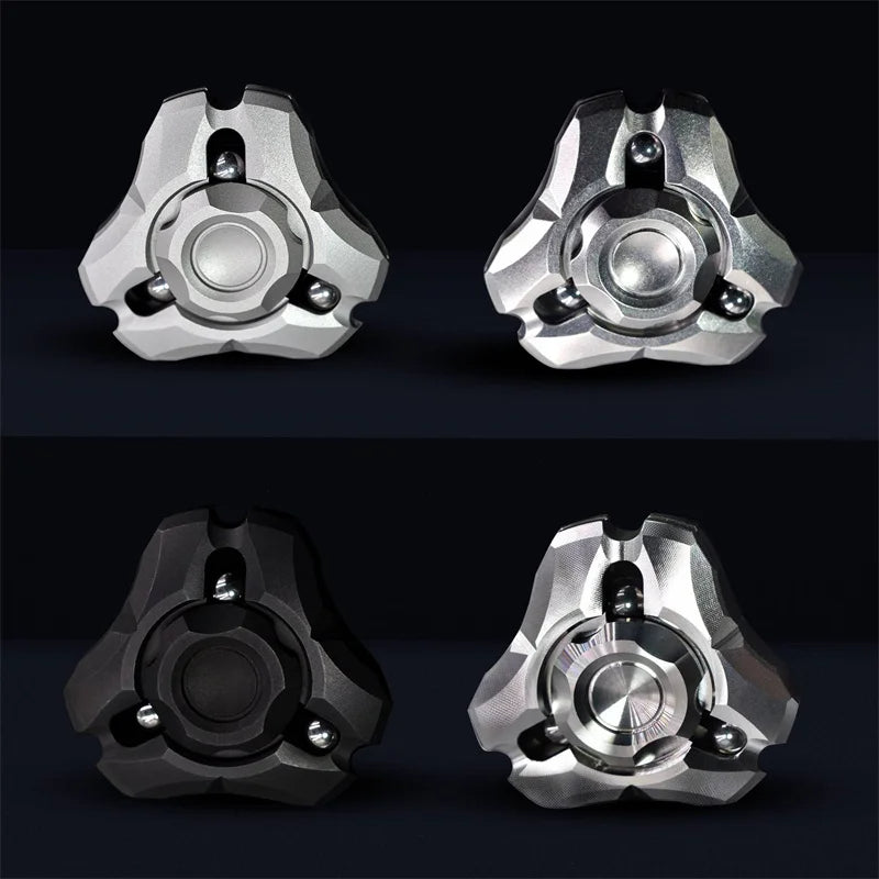 God Shield Stainless Steel Fidget Spinner EDC Hand Spinner Adult Fidget Toys ADHD Tool Anxiety Stress Relief Toys Office Desk To