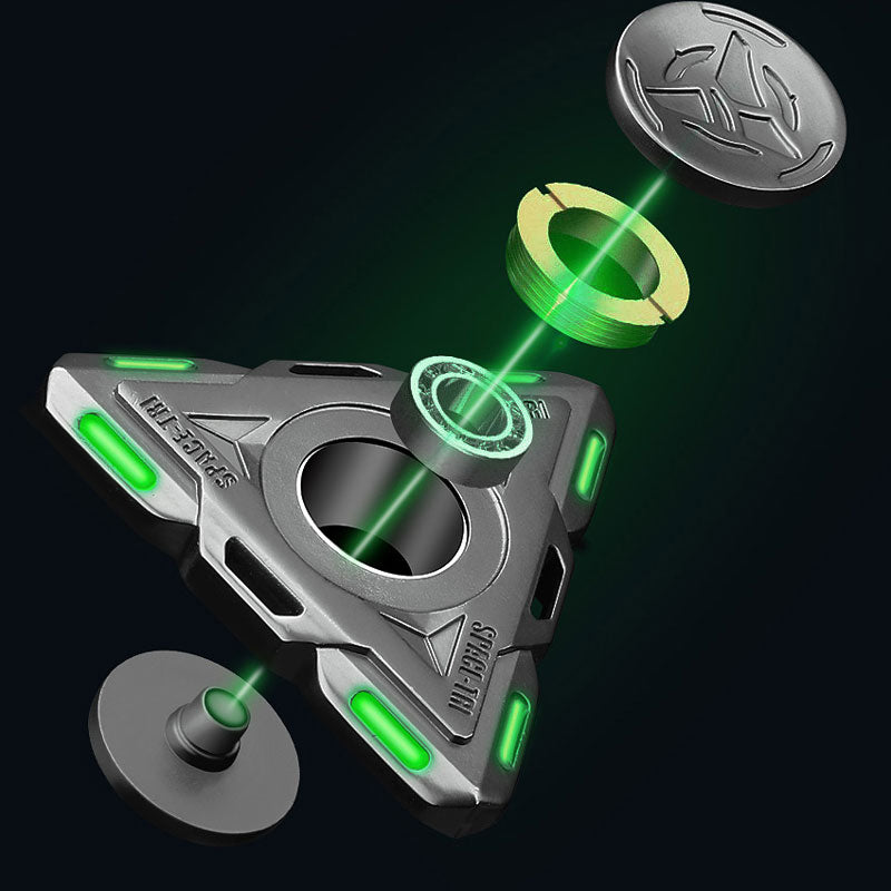 Triangular Battleship Luminous Fidget Spinner EDC Hand Spinner Adult F ...