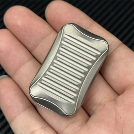 Titanium Alloy Soap EDC Fidget Toy Fashion Metal Infinite Push Fidget Slider Stress Relief Toy ADHD & Leisure Toy for Office