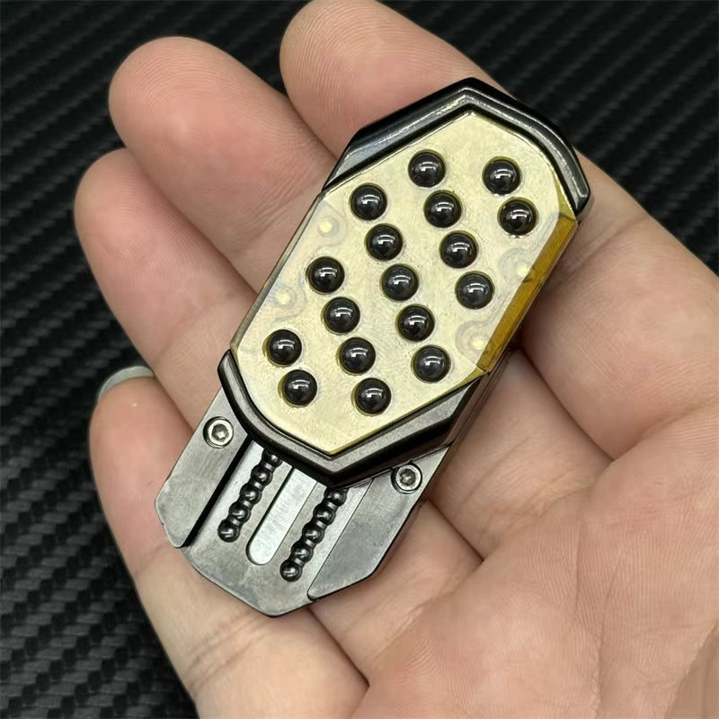 Fun Bubble Press EDC Fidget Slider Mechanical Push Haptic Slider Stainless Steel Fidget Toys Practical Stress Relief Toys
