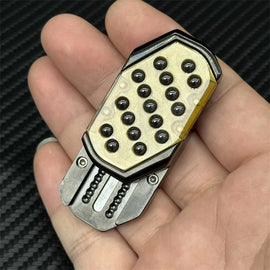 Fun Bubble Press EDC Fidget Slider Mechanical Push Haptic Slider Stainless Steel Fidget Toys Practical Stress Relief Toys